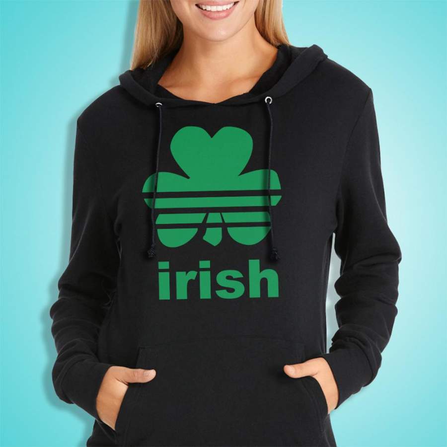 Irish Green Sports Shamrock Women’S Hoodie