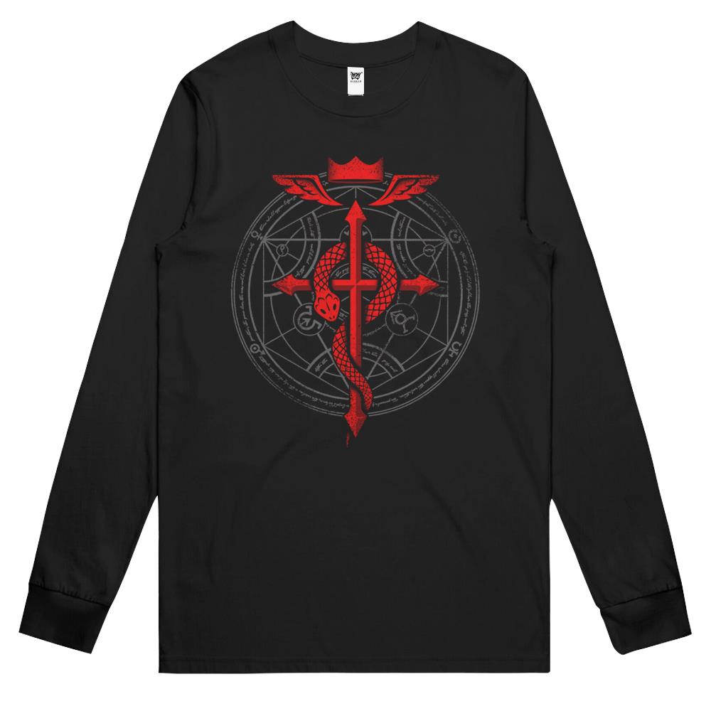 Fullmetal Alchemist Flamel Long Sleeve T Shirts