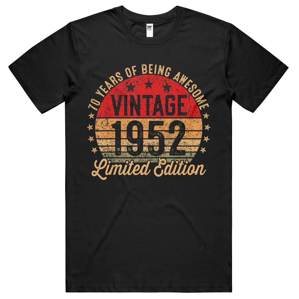 70 Year Old Vintage 1952 Limited Edition 70Th Birthday T Shirts