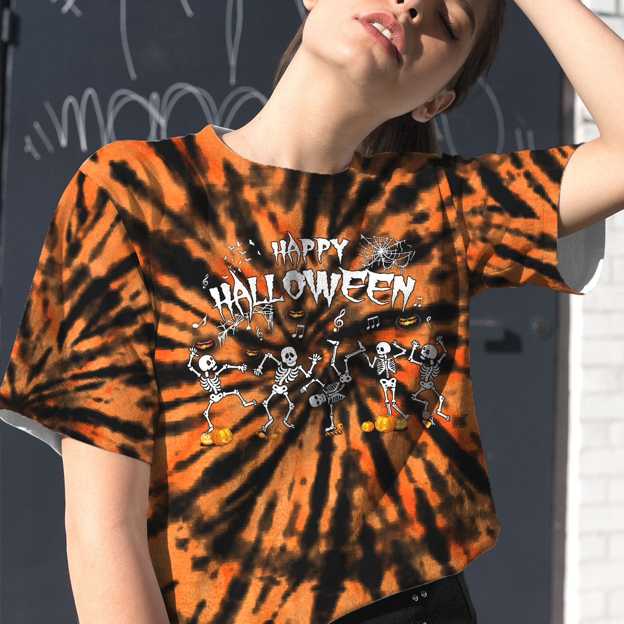 Skeleton Happy Halloween Tie Dye All Over Print – Tltt2907212