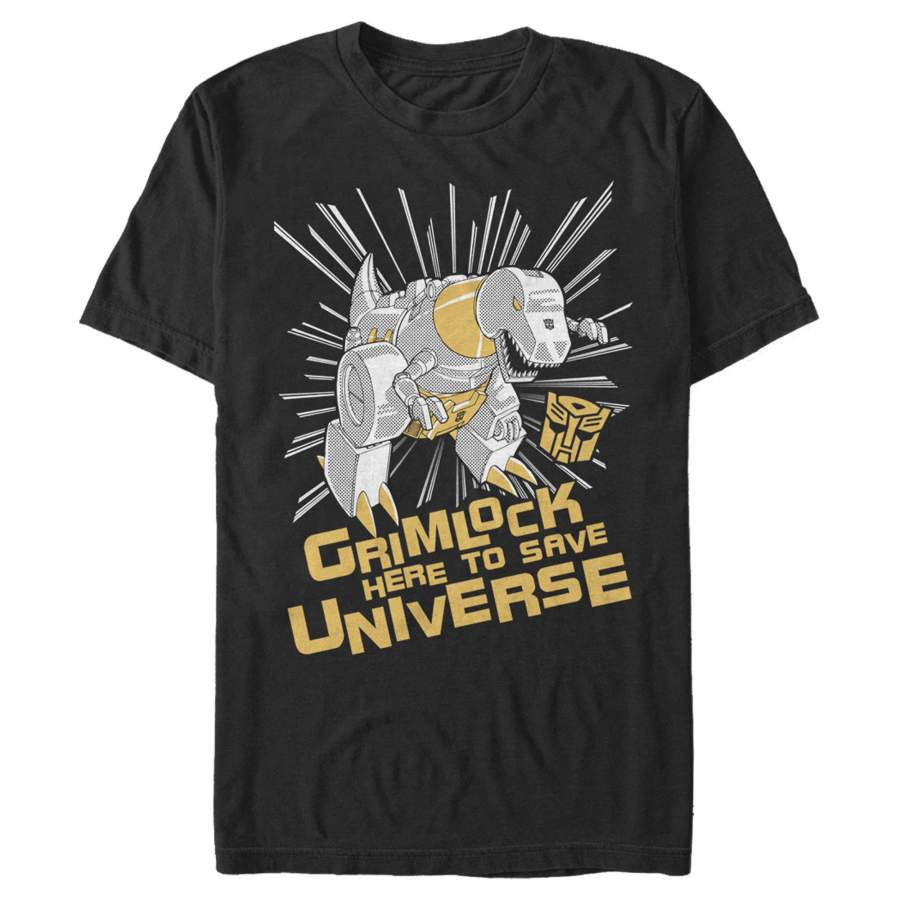 Transformers Men’s Grimlock Saves the Universe  T-Shirt