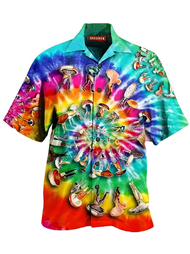 Mushroom Multicolor Nice Design Hawaii Shirt Ha75775