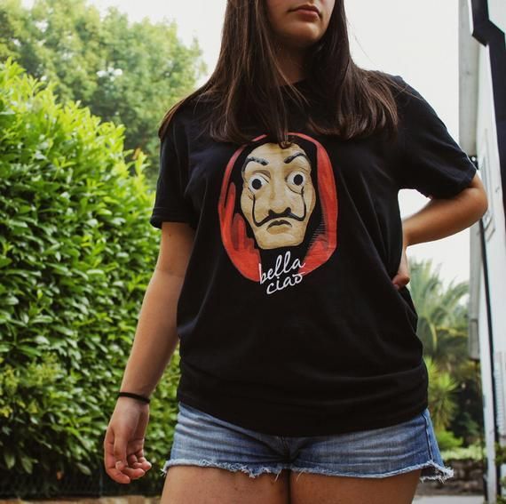 La Casa De Papel Salvador Dali Mask Unisexmoney Heistseries Netflix Tv Show La Casa Di Carta Money Heist Shirt Gift For Shirt