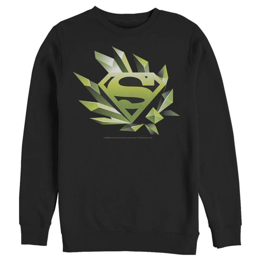 Superman Men’s Logo Geometric Shape  Sweatshirt