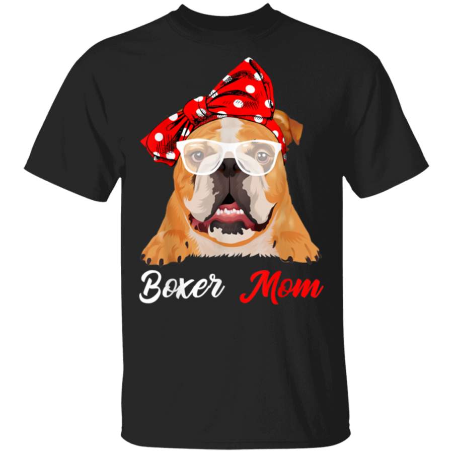 Best Boxer Mom Ever Funny Dog Mom Vintage Gifts Tshirt