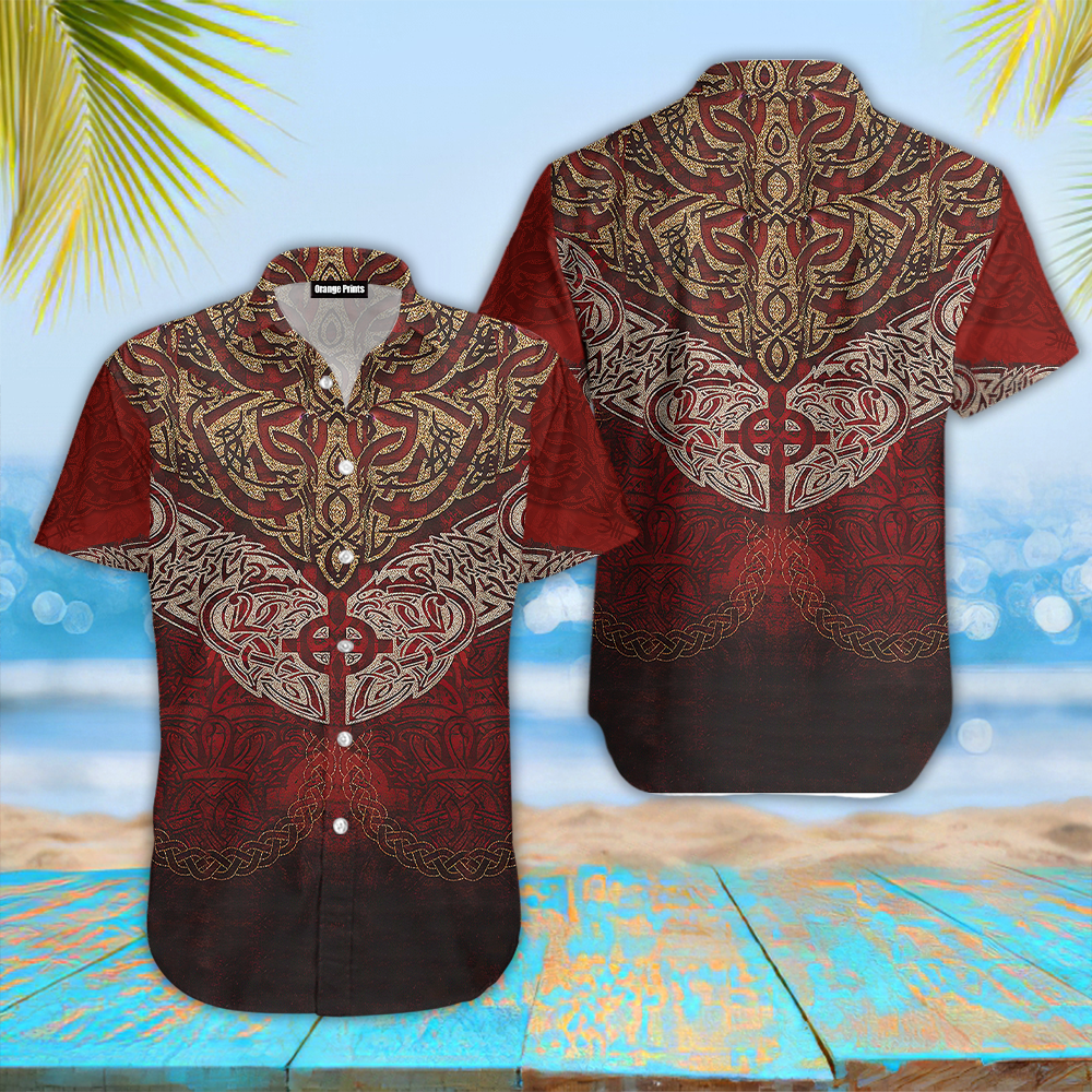 Sun Cross Fenrir Skoll And Hati Viking Hawaii Shirt For Men Women Ha7676