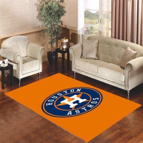 Houston Astros Emblem Living Room Carpet Rugs