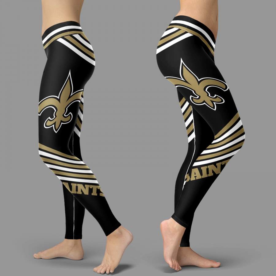 New Straight Cute Beautiful Attractive New Orleans Saints Leggings