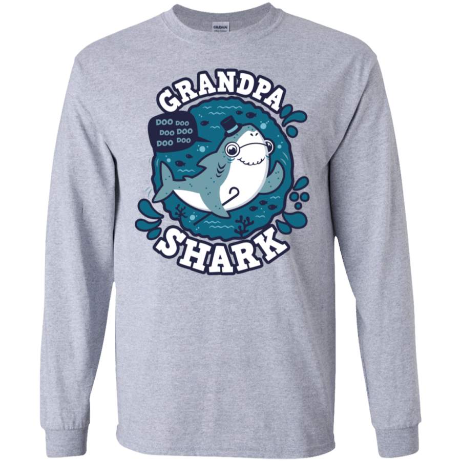 Shark Family trazo – Grandpa Men’s Long Sleeve T-Shirt