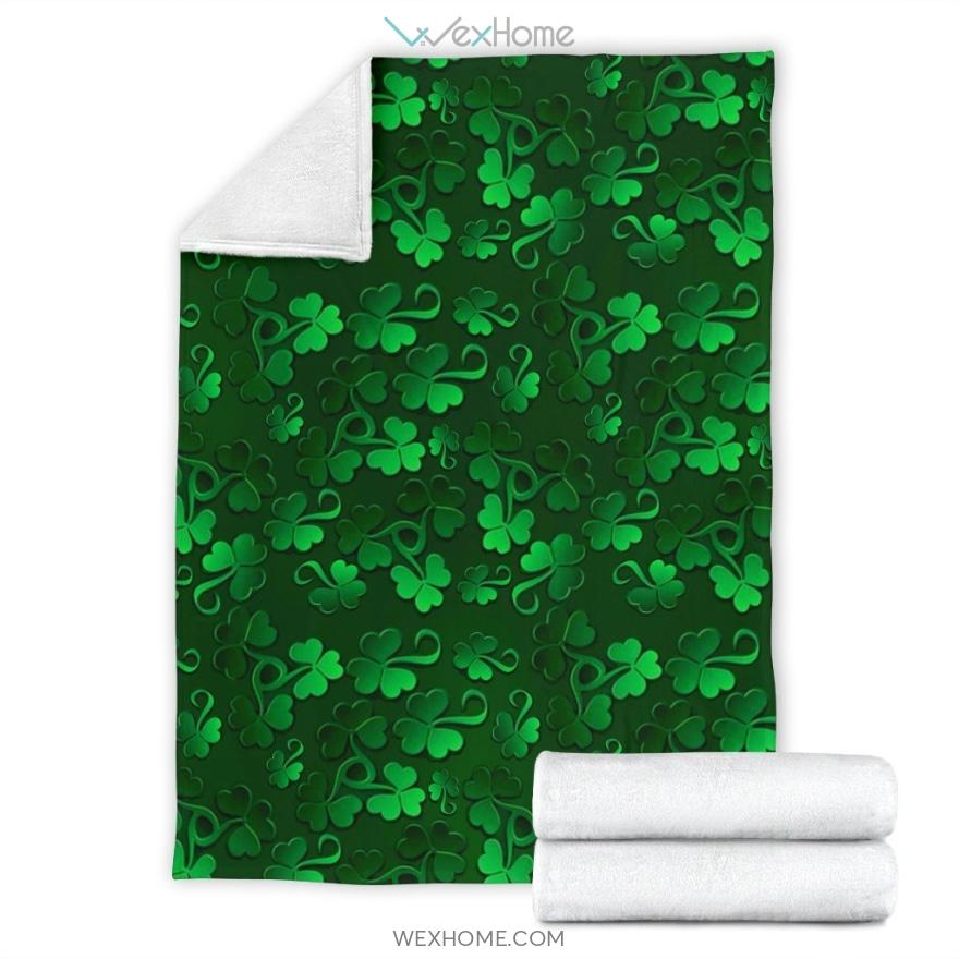 Irish Lucky Shamrocks St Patrick’S Day Blanket Premium Blanket