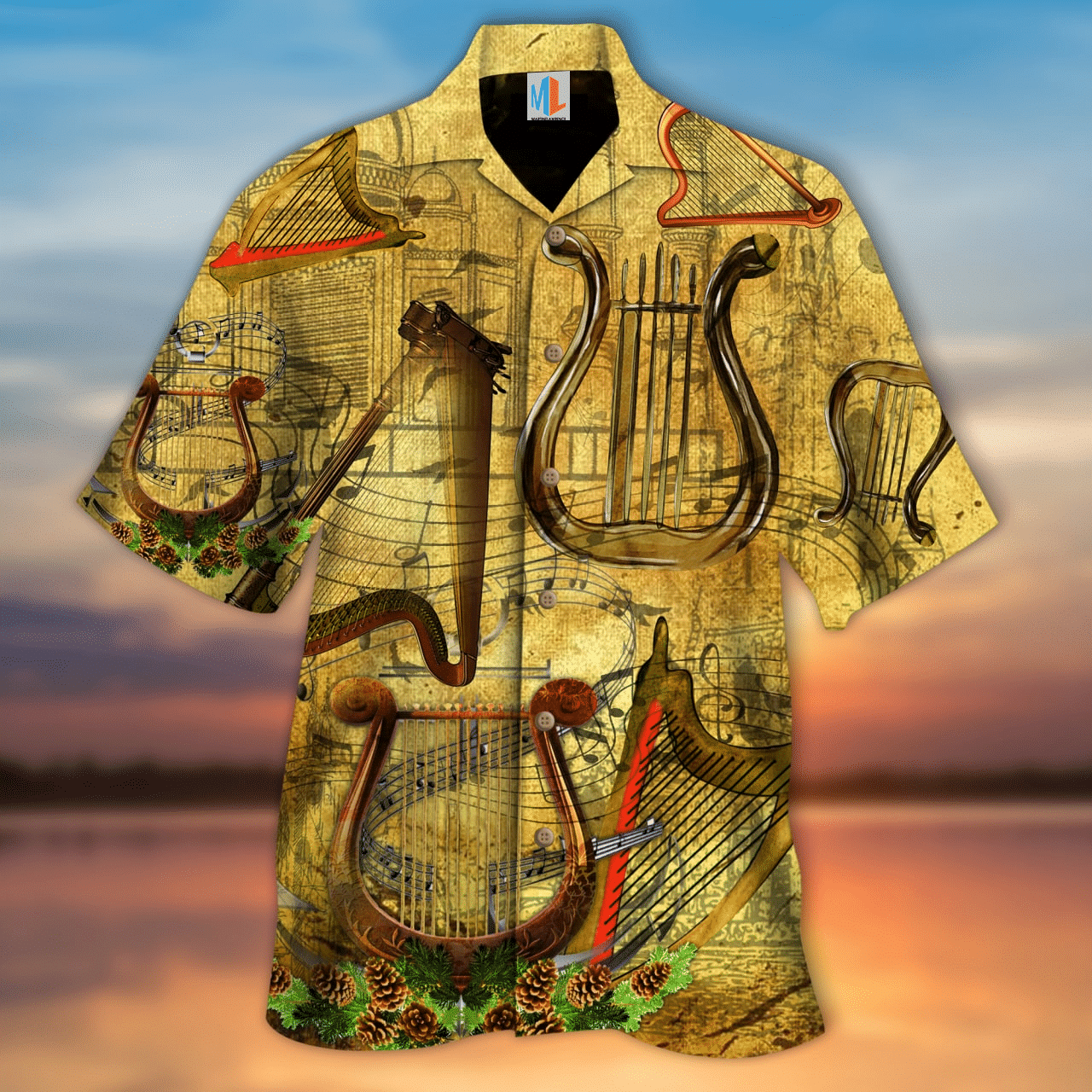 Ancient Harp Hawaiian Shirt