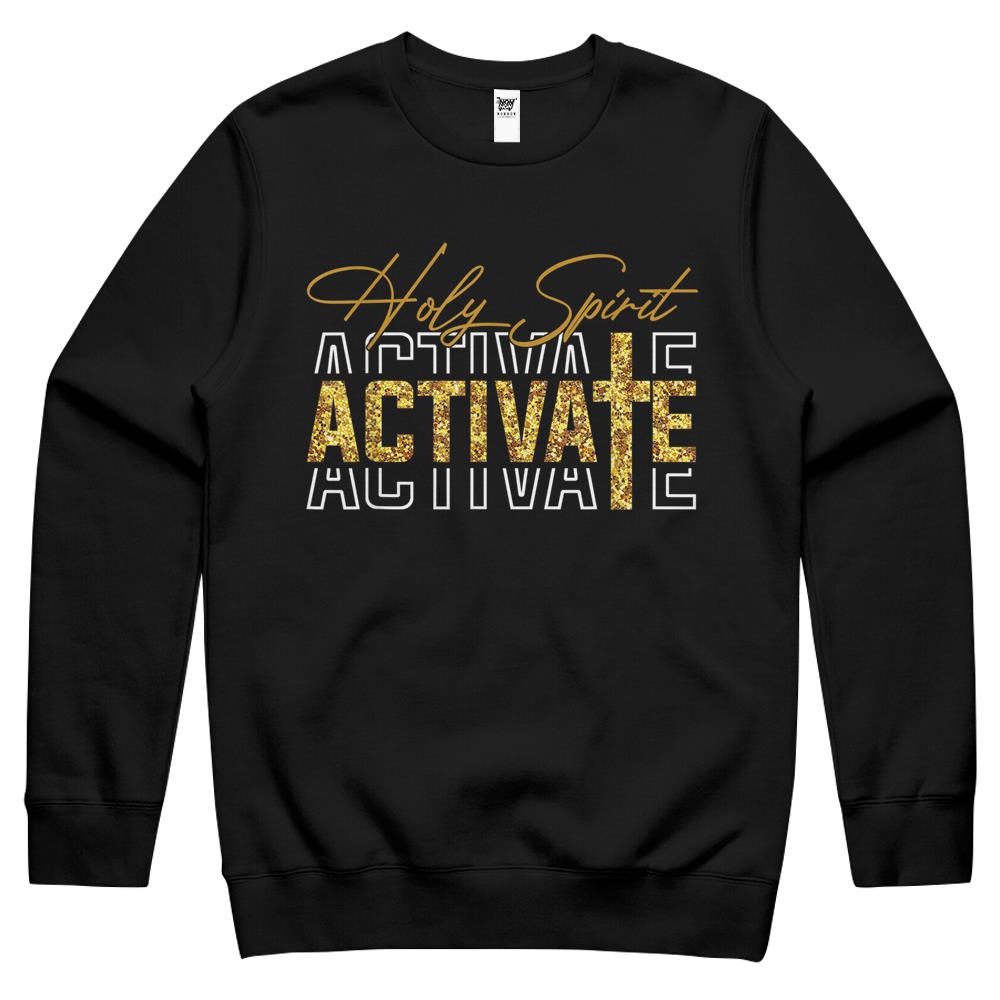 Jesus Christians Holy Spirit Activate Religious For Women Crewneck Sweatshirt