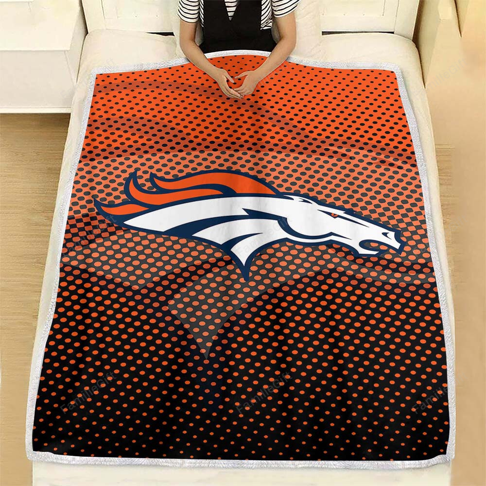 Denver Broncos Fleece Blanket – Football Soft Blanket, Warm Blanket