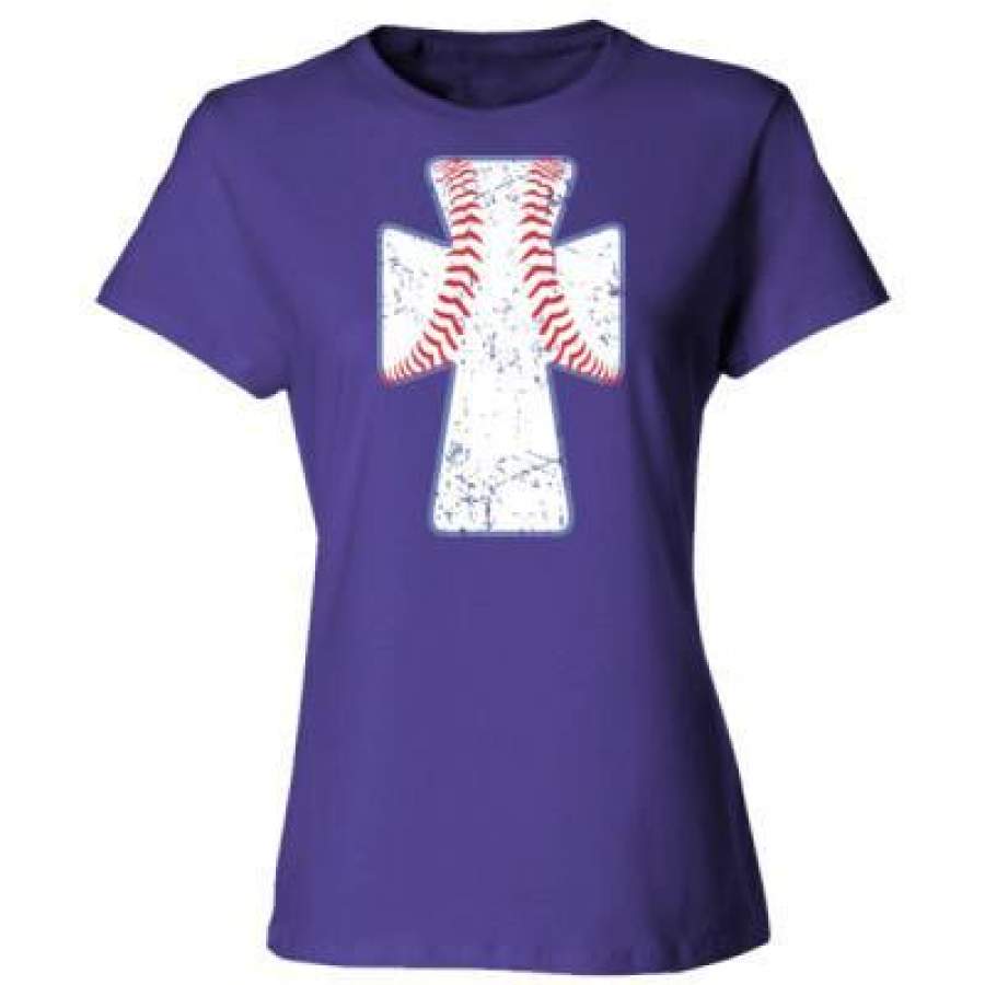 AGR Baseball Cross – Ladies’ Cotton T-Shirt