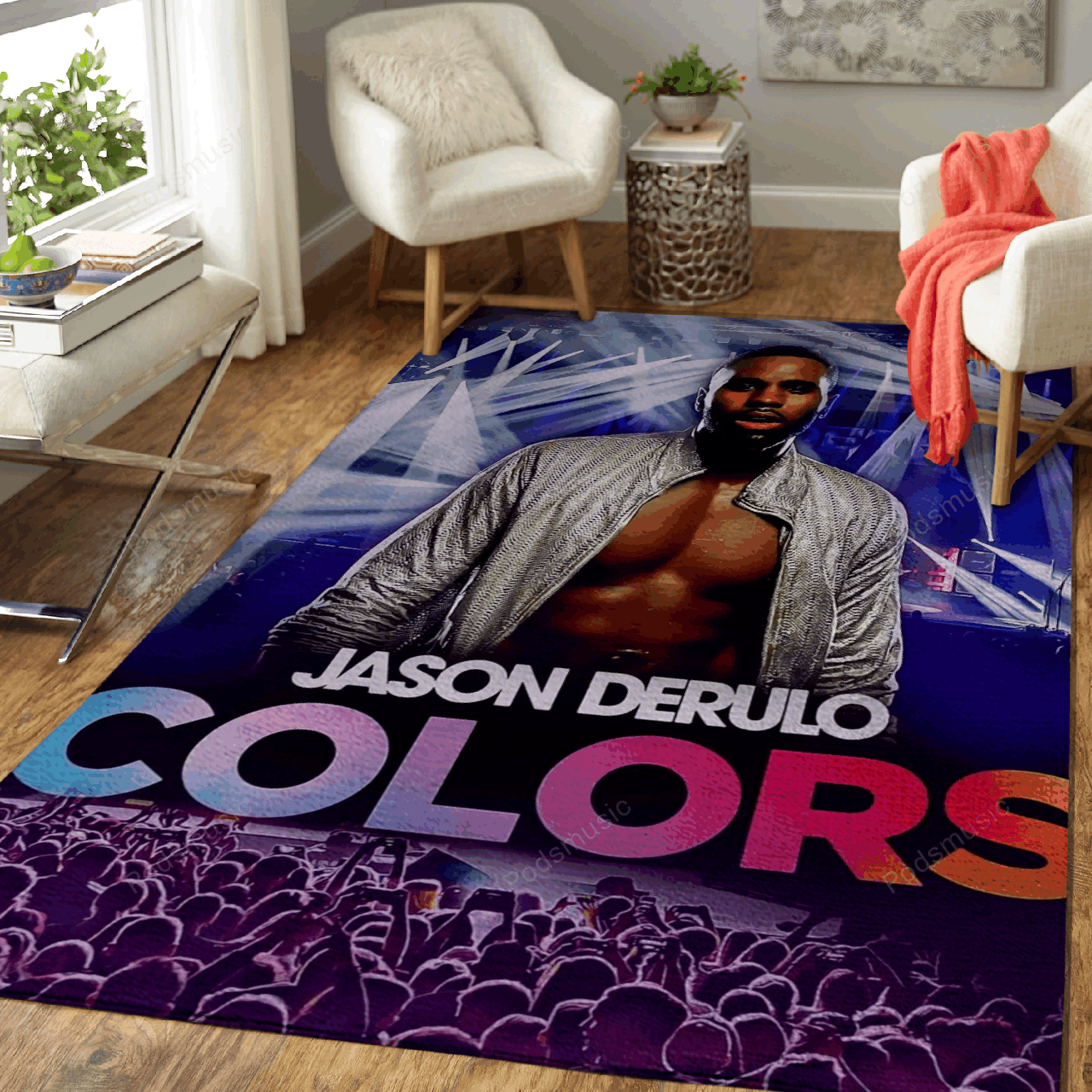 Jason Derulo Colors – Music Art For Fans Area Rug Carpet