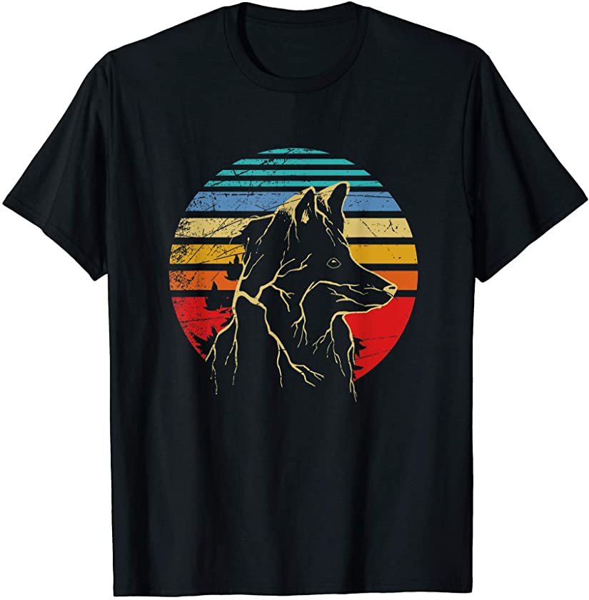 Retro Forest Animal Fox T-Shirt