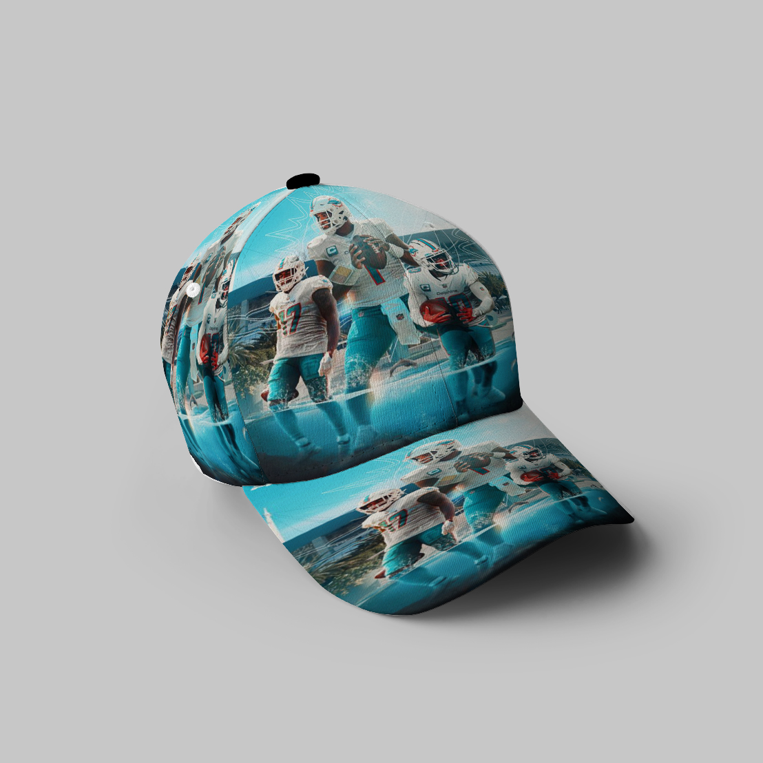 Miami Dolphins Players5 3D Printing Baseball Cap Classic Hat