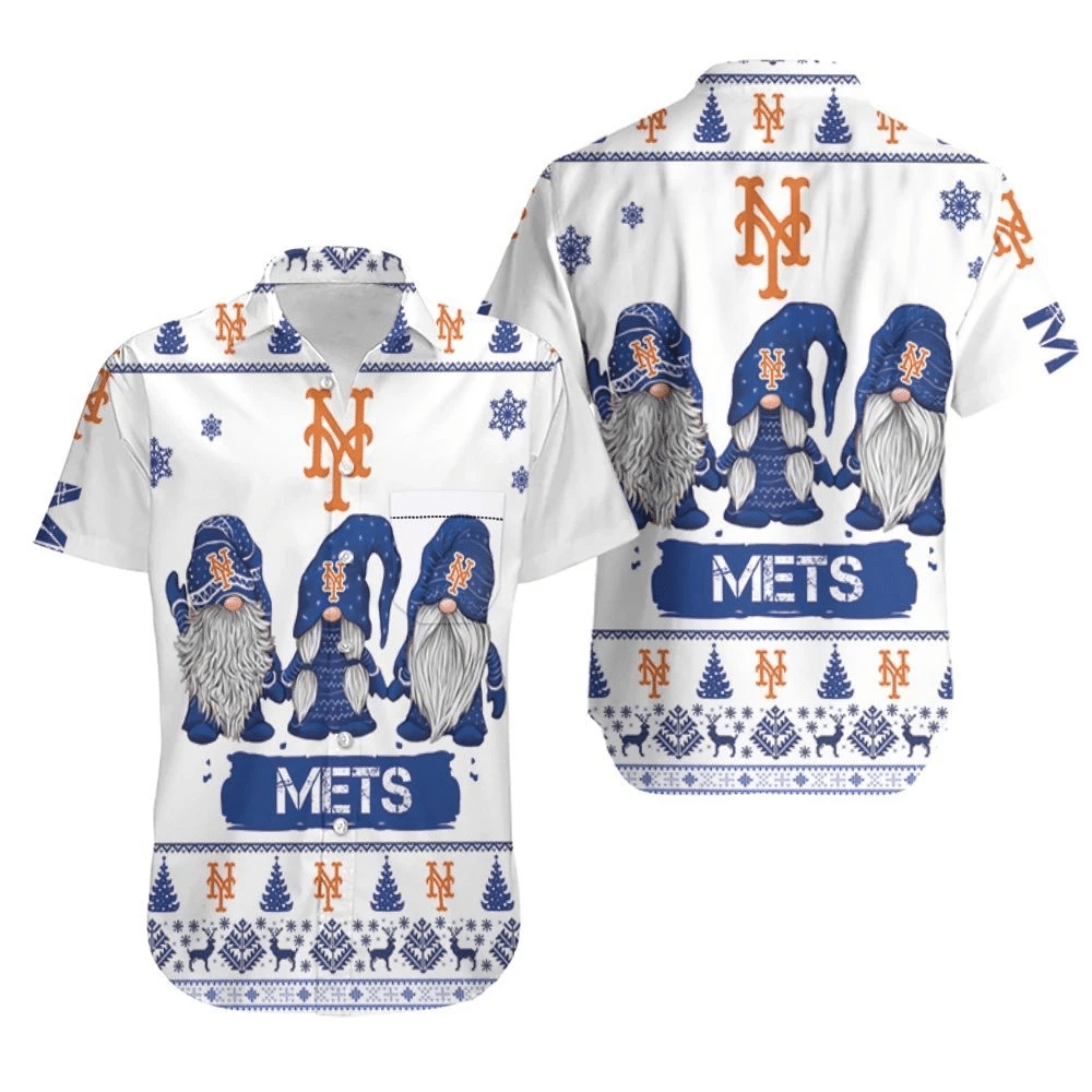 Christmas Gnomes New York Mets Ugly Sweatshirt Hawaii Shirt Beach Set Ha83174