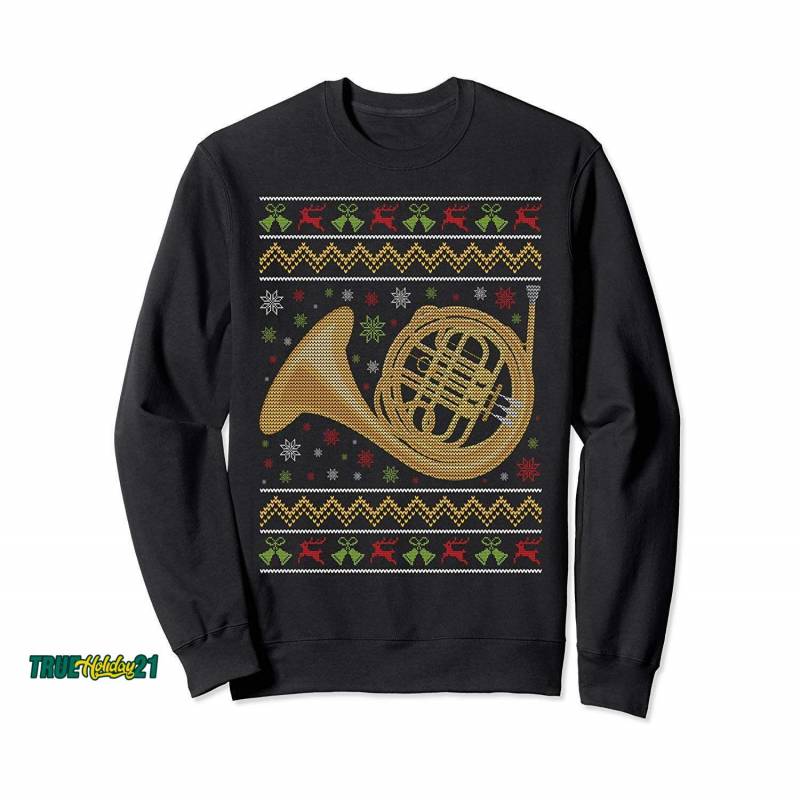 Ugly Christmas French Horn Sweatshirt