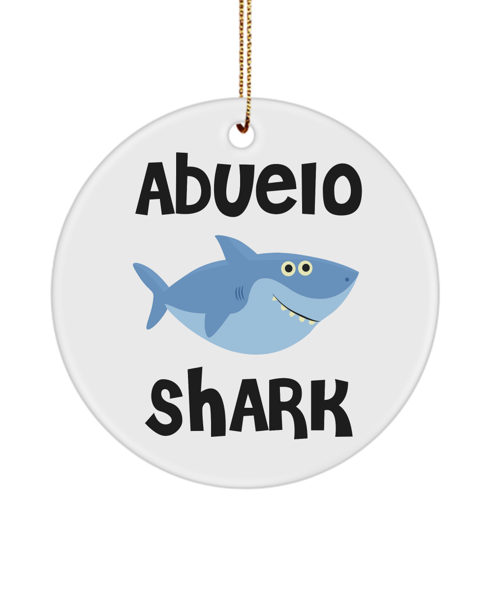 Abuelo Shark Christmas Tree Ornament Ceramic Ornaments