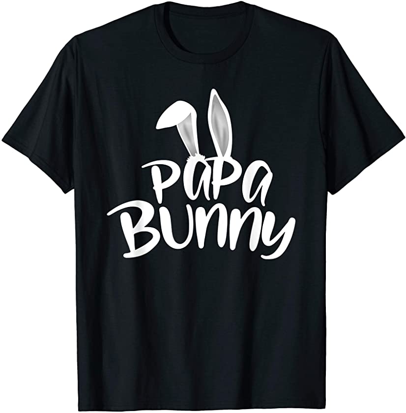 Papa Bunny Funny Easter Family Matching Couples Gift For Men T-Shirt