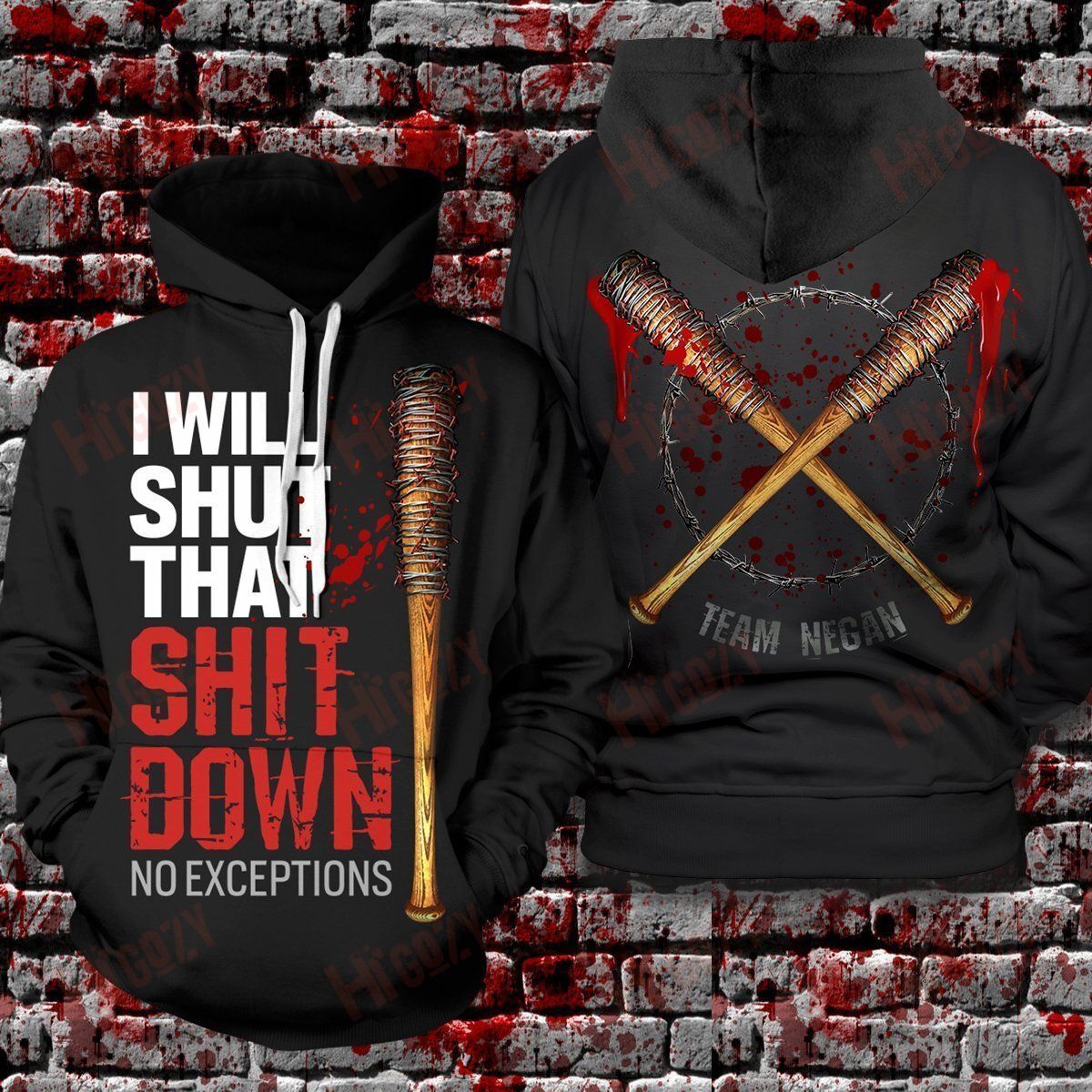 Twd I Will Shut That Shit Down Unisex Pullover Hoodie V2