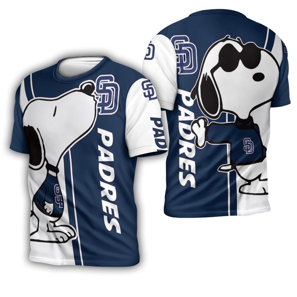 San Diego Padres Snoopy Lover 3D Printed 3D T-Shirt