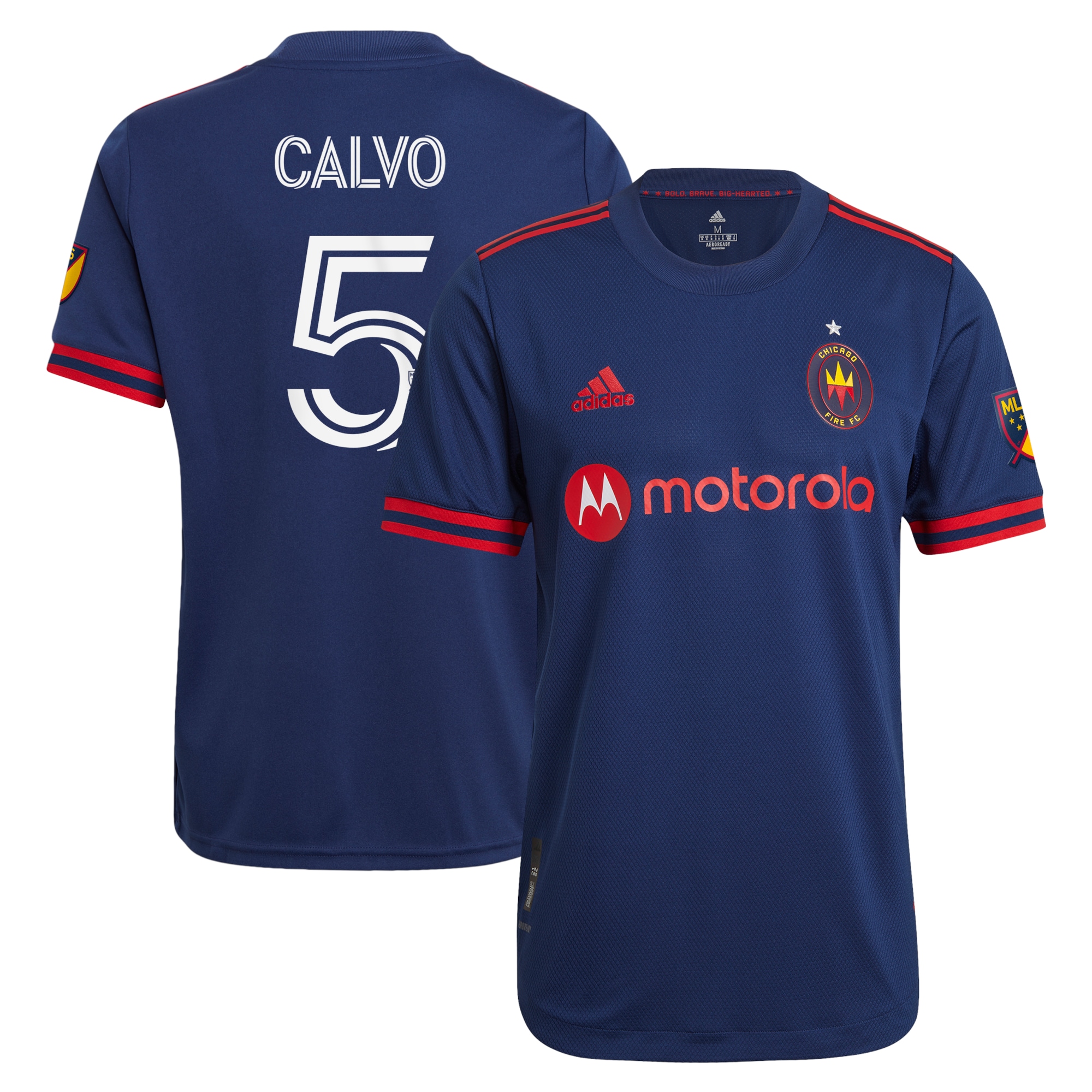 Francisco Calvo Chicago Fire 2021 Primary Authentic Player Jersey – Navy