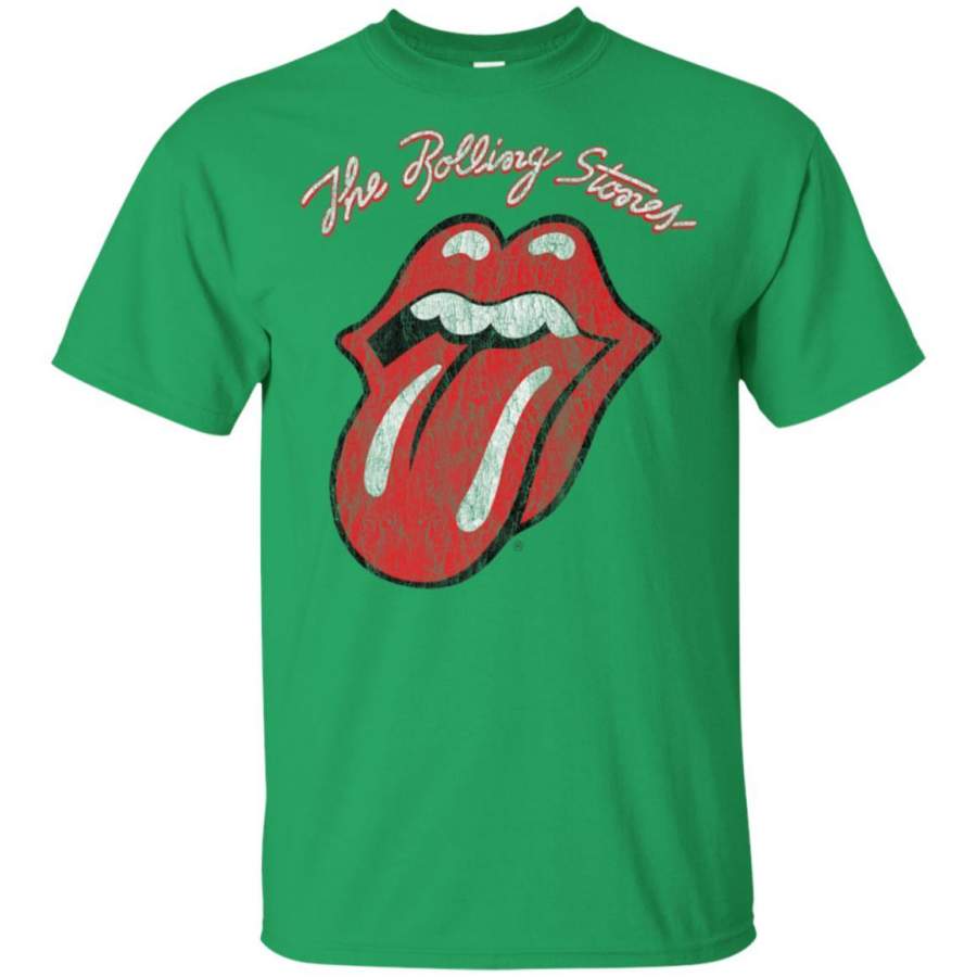 Mens The Rolling Stones Script Tongue Logo T Shirt Rock Band Merch