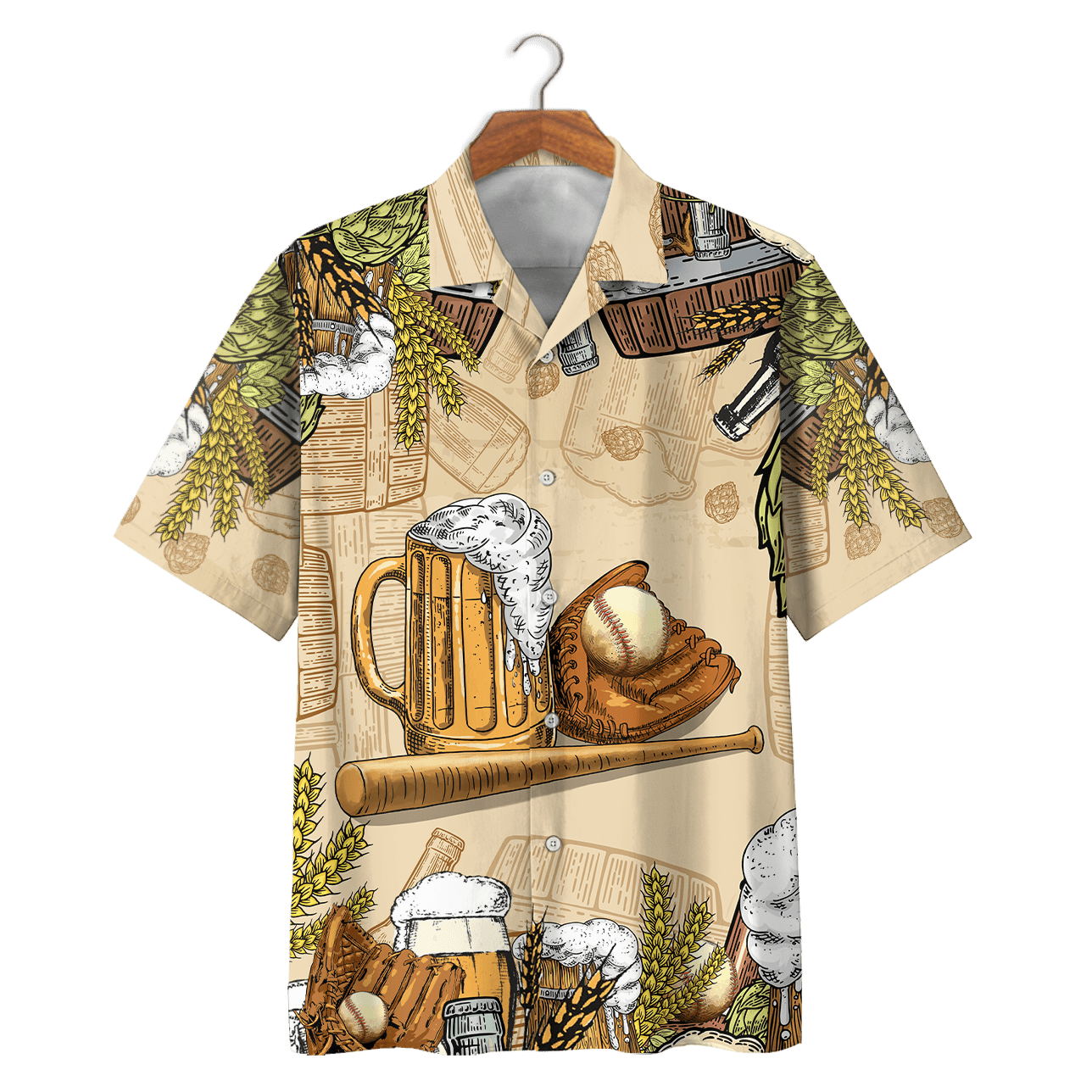 Baseball And Beer For Life Unisex Hawaiian Shirts – Beach Shorts