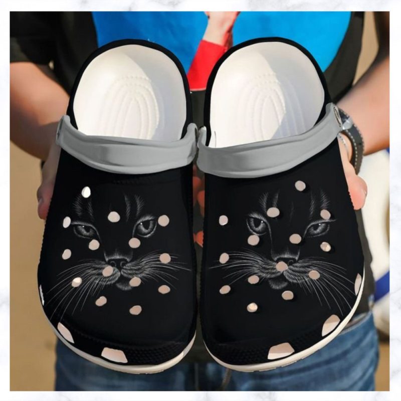 Cat Black Face Rubber clog Shoes Comfy Footwear