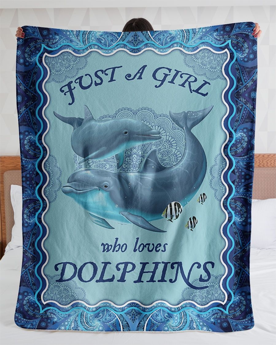 9KKANM-DOLPHIN GIFT Sherpa Fleece Blanket