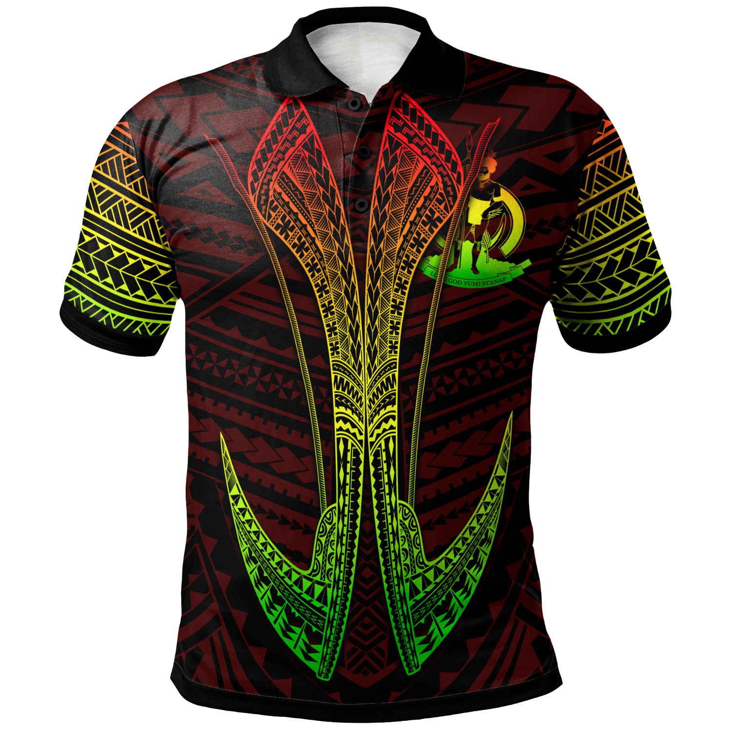 Vanuatu Custom Personalised Polo Shirt – Fish Hook Ver2 – BN20