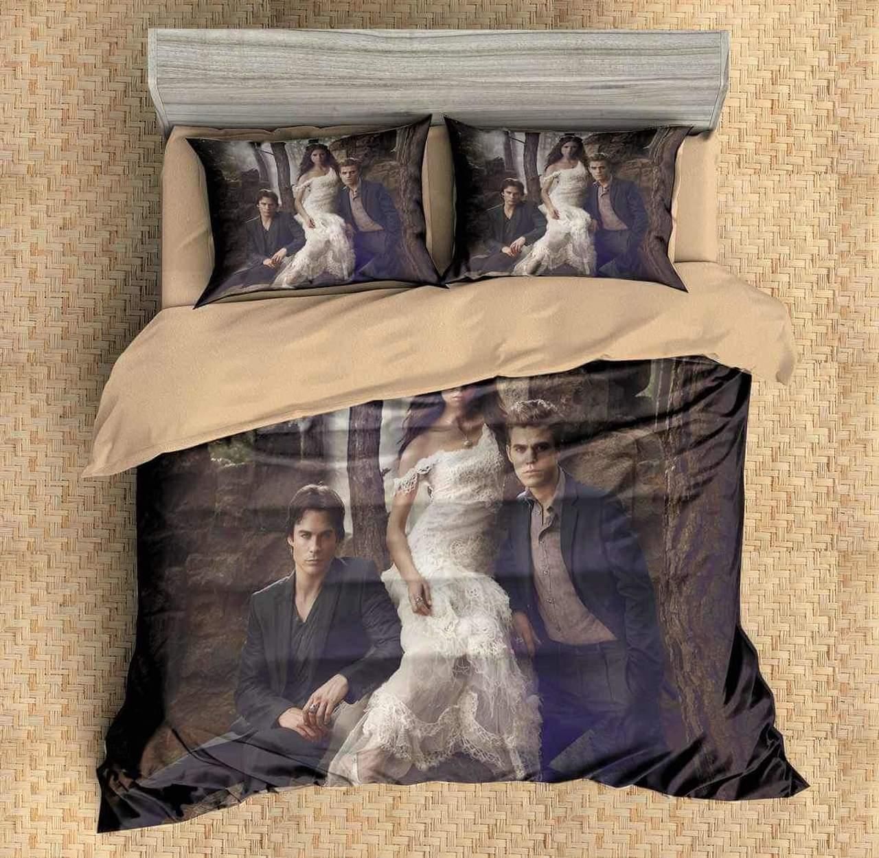 3D Customize The Vampire Diaries Bedding Set Duvet Cover SetBedroom Set Bedlinen