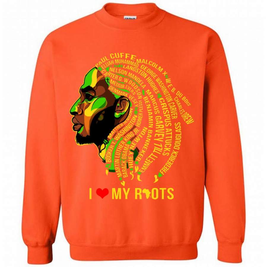 I Love My African Roots – Gildan Crewneck Sweatshirt