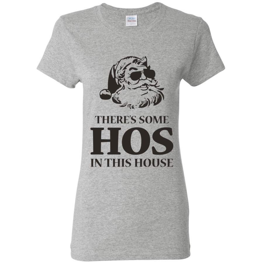 Theres some Hos in this House Ugly Christmas Sweater Womens Graphic T-Shirt