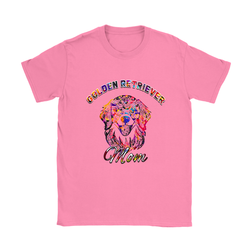 Colorful Golden Retriever Mom T-Shirts & Hoodies