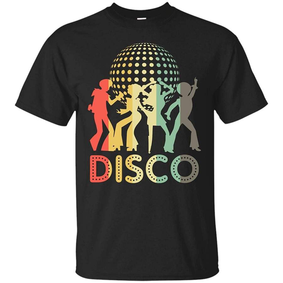 Vintage Style Dancing Retro Disco T-Shirt Gift Tees