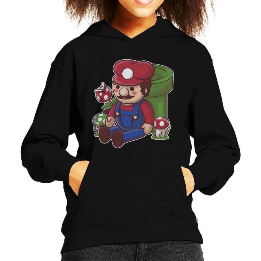 Teddy Plumber Super Mario Kid’s Hooded Sweatshirt