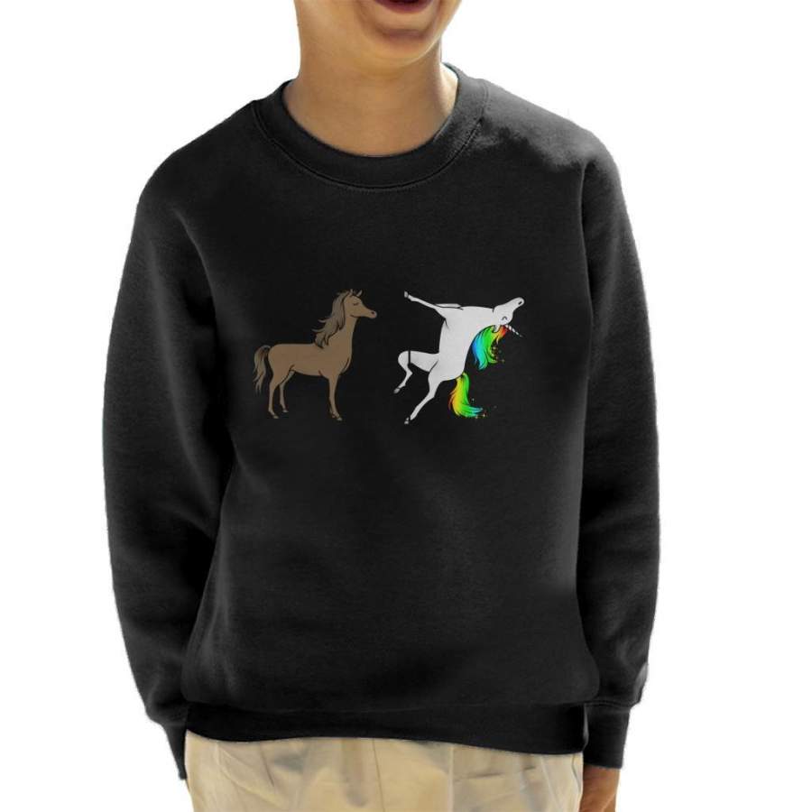 You Me Horse And Unicorn Kid’s Sweatshirt