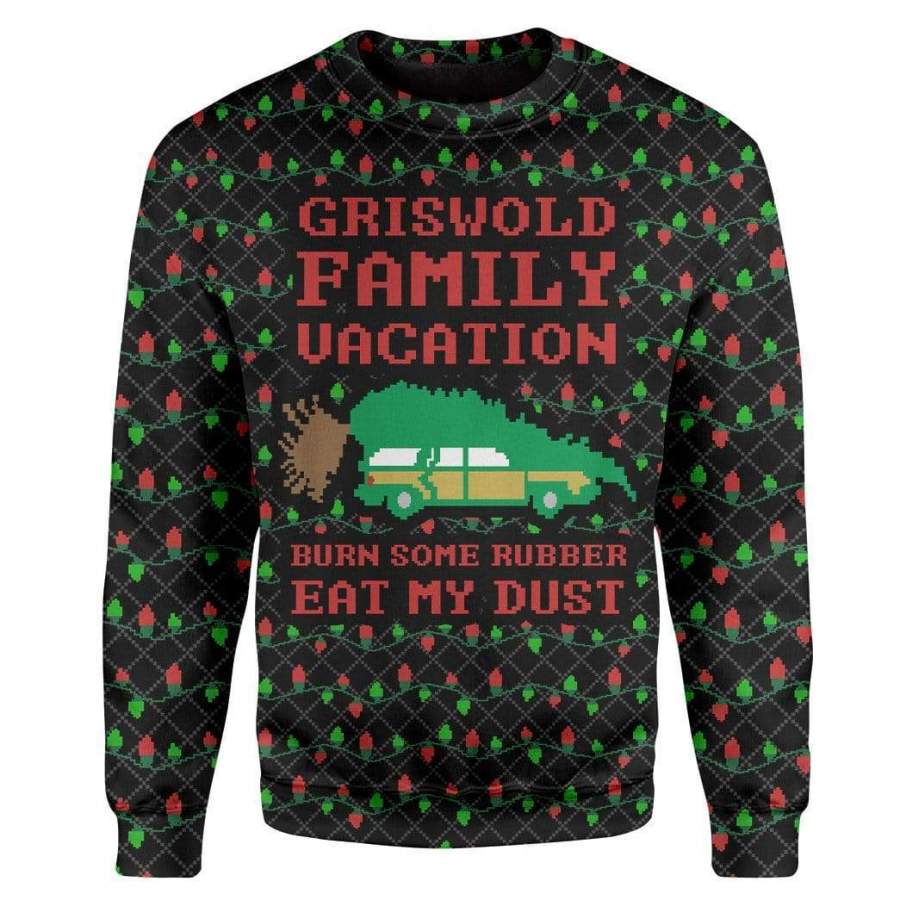 Custom T-shirt – Long Sleeves Ugly Christmas Griswold Family Vacation Christmas Sweater Jumper