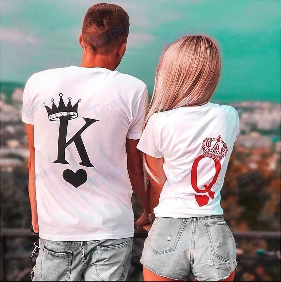 Couple Matching Shirts Royal King & Queen Couple Gift Graphic Unisex T Shirt, Sweatshirt, Hoodie Size S – 5Xl