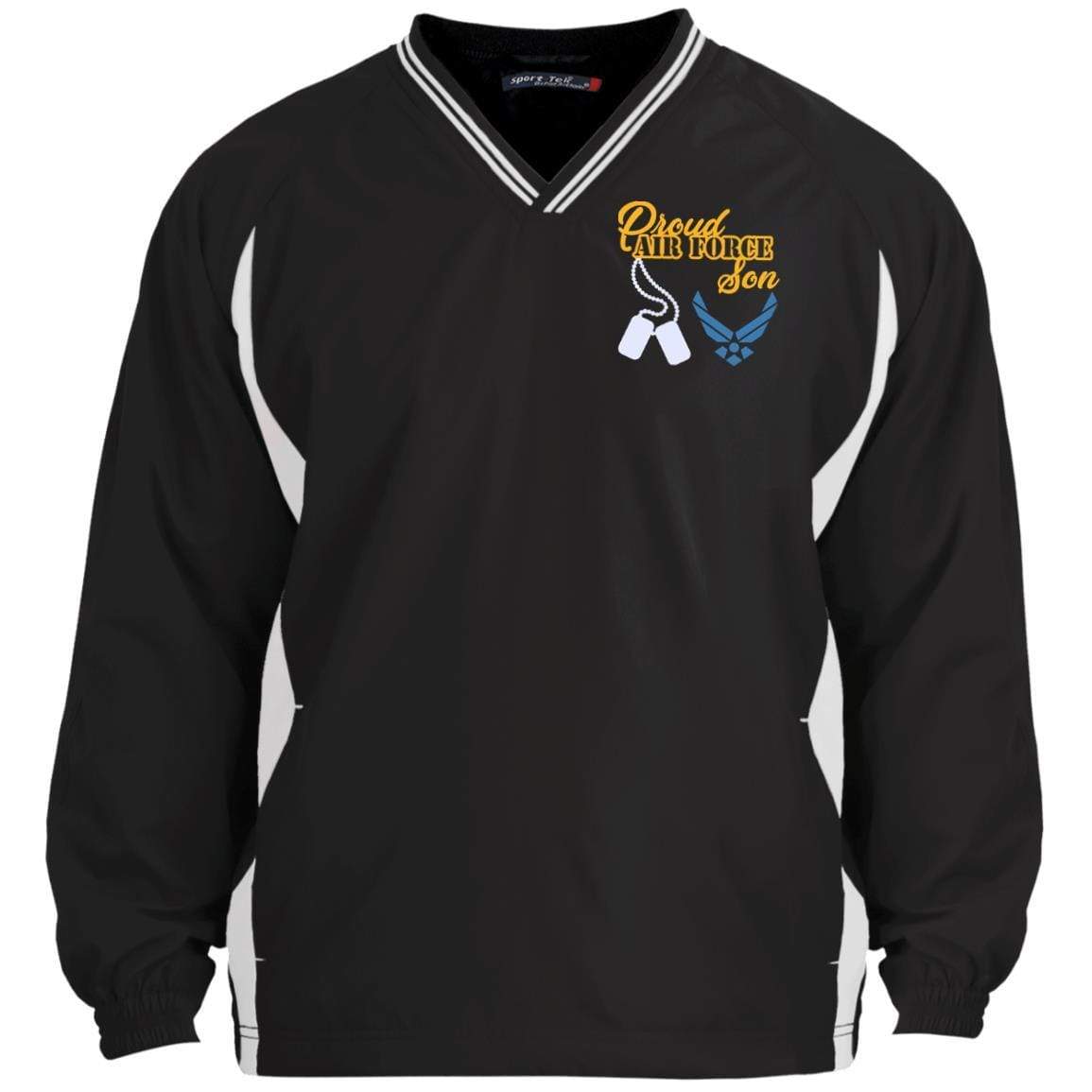 Proud Air Force Son Embroidered Windshirt – 1/2 Zip