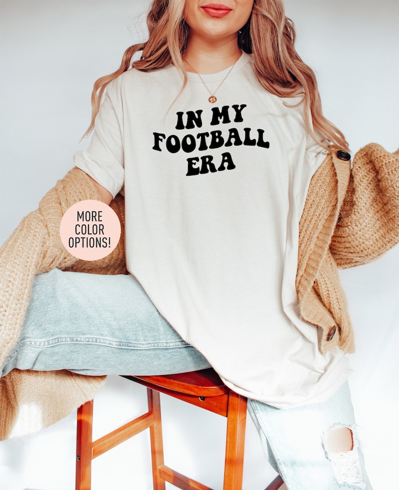 In My Football Era Shirt, Football Era Shirt, College Football Player Shirt, Football Sport Shirt, Sporty Mom Shirt, Oversized Shirt Barkingtees Fashion