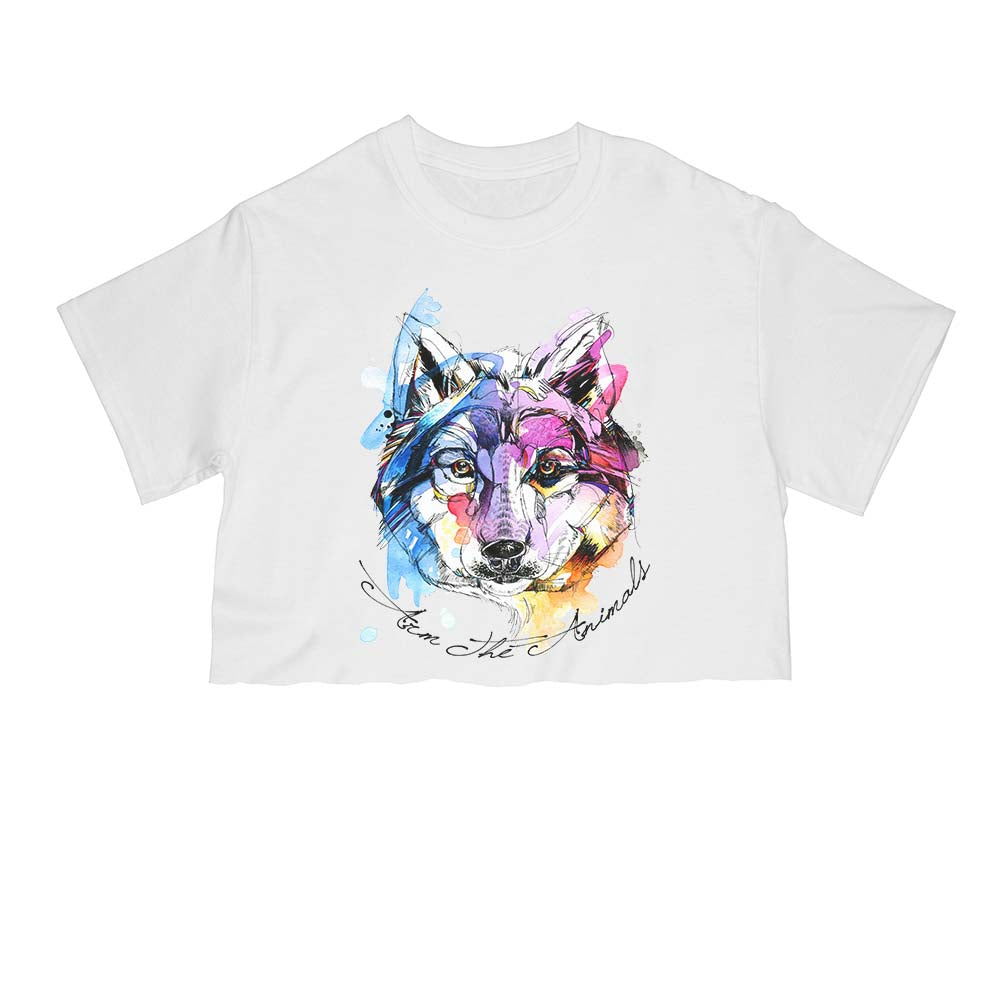 Women’S | Sunset Wolf | Cut Tee