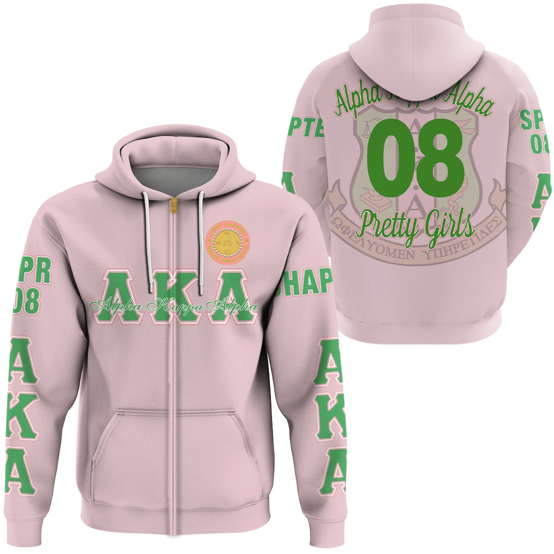 Africa Zone Hoodie – Alpha Kappa Alpha – Global Leadership Zip Hoodie A7