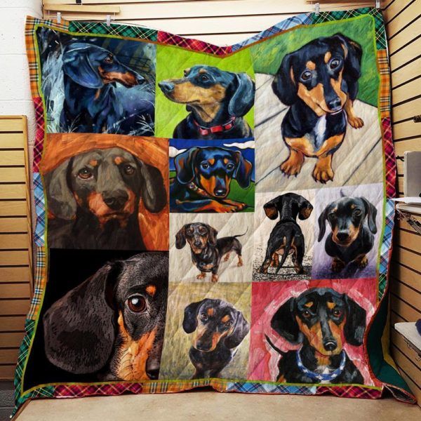 Dachshund R192 3D Quilt Blanket HGM28