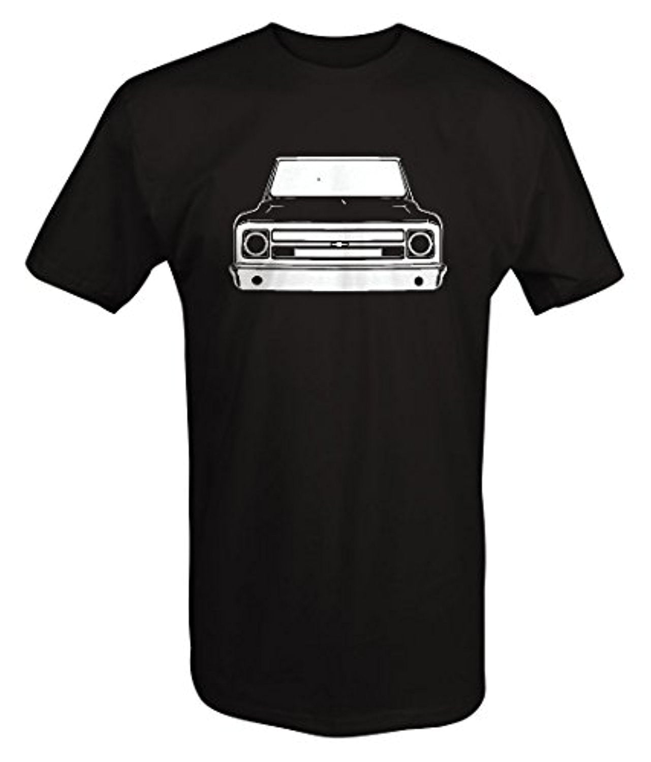 1967-72 Chevy GMC Classic Lowered Pickup Truck C10 C20 Cheyenne T Shirt(Color:Medium,black,medium,black)