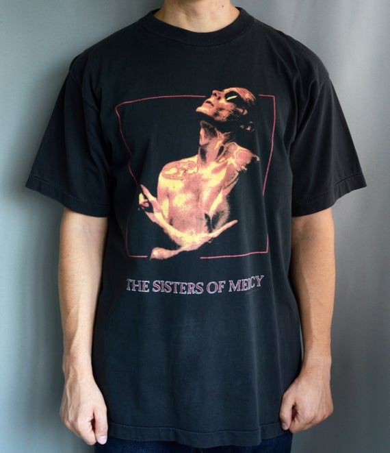 Vintage 1993 The Sisters Of Mercy Overbombing Shirttee Shirt