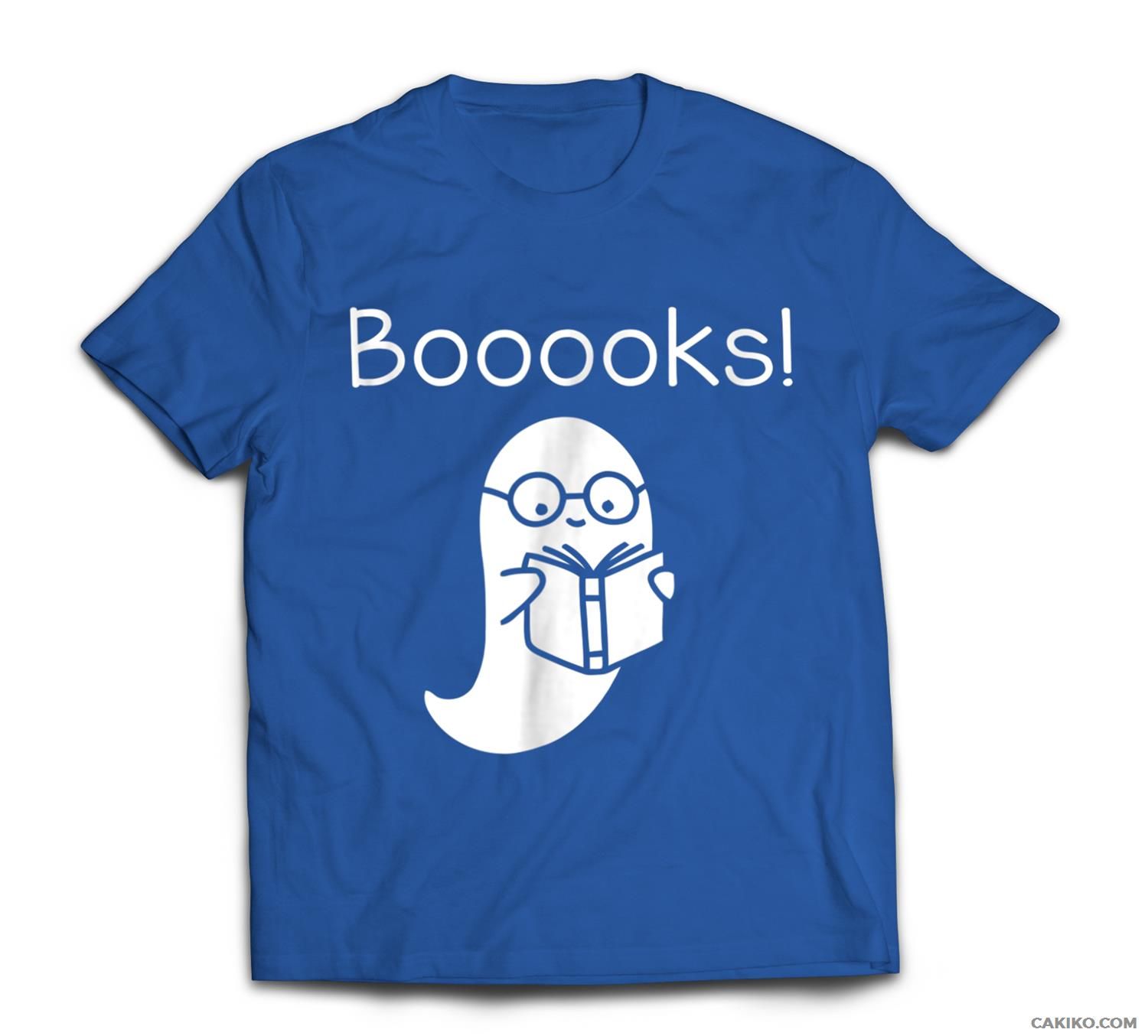 Booooks! Cute Ghost Reading Books Halloween T-Shirt